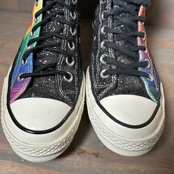 Converse Womens Chuck 70 Pride Athletic Shoes Rainbow 165713C High Top 8.5M - Picture 3 of 12